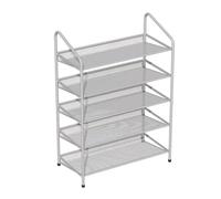 NTIYOU Scarpiere Semplice scarpiera in metallo, robusta scarpiera in ferro, organizer for riporre le scarpe, for l'ingresso, armadio, camera da letto, scarpiera Porta d'ingresso(Blanc,65 * 26 * 77cm)