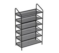 NTIYOU Scarpiere Semplice scarpiera in metallo, robusta scarpiera in ferro, organizer for riporre le scarpe, for l'ingresso, armadio, camera da letto, scarpiera Porta d'ingresso(Noir,65 * 26 * 92cm)