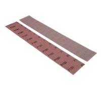 NTools DWS - 50 pezzi rete strisce abrasive, 70 x 420 mm con grana P80 | Carta vetro | Carta abrasiva adesiva 420mm per levigatrici manuali con aspirazione e blocchi di levigatura manuali