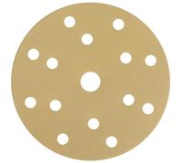 NTools HMF 7, carta vetrata da 150 mm, velcro, grana 400, dischi abrasivi da 150 mm, velcro, 15 fori, per levigatrice orbitale rotonda, cuscinetti per dischi abrasivi all'ossido di alluminio, grana