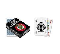 NTP- Italia Carte Poker Long Life PVC-Mazzo Blu, Colore, Nero, Large, 00029
