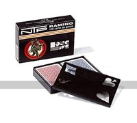 NTP Carte Ramino PVC-Mazzo Long Life, Colore Rosso/Blu, Talla única, 500010
