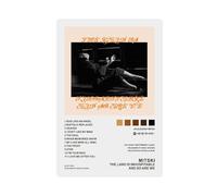 NTRECS Mitski - Poster su tela, motivo: The Land Is Inhospitable And So Are We con copertina di album, decorazione per camera da letto, sport, ufficio, camera da letto, regalo, senza cornice, 30 x 45