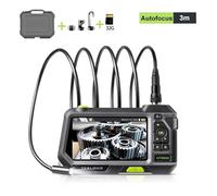 NTS500 Schermo IPS da 5,0 pollici HD 1080p Autofocus Endoscopio industriale Telecamera for ispezione tubi Boroscopio for auto(12.5MM 3M)