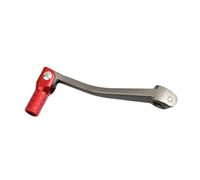 NTWNTW Leva del cambio pieghevole in alluminio CNC for moto compatibile con le leve del cambio for moto da cross e pit bike da 110/125/140/150/160/250 cc.(Red Gray)
