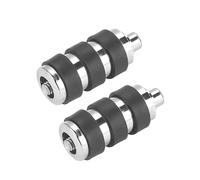 NTWNTW Pedane for moto, leva del cambio, leva del cambio in alluminio, compatibili con Touring, Electra Glide, Sportster, XL883, Breakout, Softail(Chrome 2pcs)