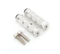NTWNTW Pedane poggiapiedi for moto da corsa in alluminio CNC da 8 mm, compatibili con(Silver)