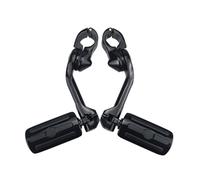 NTWNTW Pedane poggiapiedi Highway da 1 1/4" for moto, compatibili con Road King, Sportster 1200, Iron 883, Electra, Street Glide(Black)