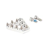 NTWNTW Punta della leva del cambio a gradino for pedale freno posteriore for moto compatibile con XCW XCF-W EXC EXC-F SX SXF XC XCF TPI 125 250 300 350 500(Step Plate Silver)