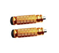 NTWNTW Un paio di pedane arretrate in alluminio for moto, compatibili con accessori for moto modificate.(Gold)