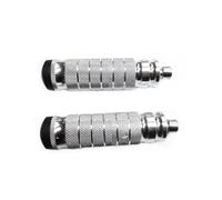 NTWNTW Un paio di pedane arretrate in alluminio for moto, compatibili con accessori for moto modificate.(Silver)