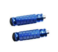 NTWNTW Un paio di pedane arretrate in alluminio for moto, compatibili con accessori for moto modificate.(Blue)