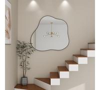 Ntxplora Cloud Shaped Irregular Metal Frame Decorative Wall Mirror