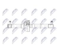 NTY Albero di Trasmissione Anteriore Destra per Nissan Patrol GR IV 2.8 TD Cat
