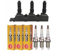 Nty Bobina + 3x NGK Candela per Opel Corsa B 73_78_79_1.0i 12V Agila