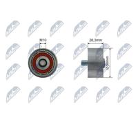 NTY Rullo tenditore, Cinghia Poly-V compatibile con HYUNDAI KIA RNK-KA-014