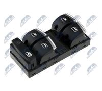 NTY Interruttore, Alzacristallo compatibile con AUDI SEAT SKODA VW VAG