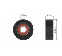 NTY Galoppino Cinghia Scanalata per Citroën Berlingo B9 1.6 HDI 90 UD_ Peugeot