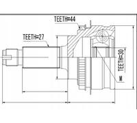 NTY Kit giunti, Semiasse compatibile con SUBARU NPW-SB-005