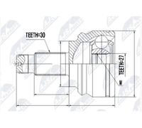 NTY Kit giunti, Semiasse compatibile con BMW NPZ-BM-001