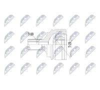 NTY Kit giunti Semiasse NPZ-ME-026 anteriori dx, anteriori sx, anteriori