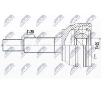 Kit Giunto Albero Trasmissione Anteriore Adatto A per Tesla Modello S 5YJS