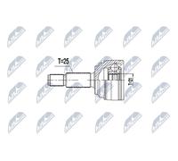 Giunto semiasse Assale anteriore Sx NPZ-FR-059 NTY per FORD