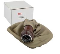 NTY Pomello cambio Cambio manuale a 5 marce beige Legno per VW PASSAT (3B3)