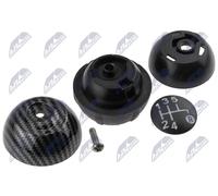NTY POMELLO LEVA CAMBIO FIAT 500 2007-/Black Carbon Fiber Texture-BLACK CAP-5 SP