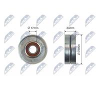 NTY RNK-AU-008 Rullo tenditore, Cinghia Poly-V per AUDI,SEAT,SKODA,VW