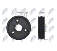 Puleggia Pompa Servosterzo per Renault Espace Laguna Master II 7700109328