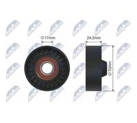 NTY RNK-AR-012 Galoppino/Guidacinghia, Cinghia trapezoidale per CHRYSLER,DODGE,F