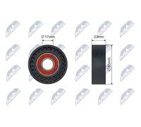 Rullo tenditore cinghia trapezoidale Plastica RNK-AR-019 NTY per ABARTH FIAT