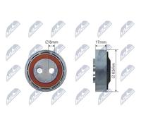 Rullo tenditore cinghia trapezoidale Metallo RNK-AU-007 NTY per AUDI VW SKODA