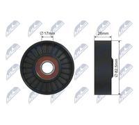 NTY RNK-AU-031 Rullo tenditore, Cinghia trapezoidale per AUDI