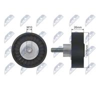 NTY Galoppino/Guidacinghia, Cinghia trapezoidale compatibile con AUDI PORSCHE