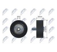 NTY RNK-AU-047 Galoppino/Guidacinghia, Cinghia trapezoidale per AUDI,SKODA,VW