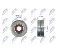 NTY RNK-AU-051 Galoppino/Guidacinghia, Cinghia trapezoidale per SEAT,SKODA,VW