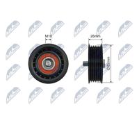 NTY RNK-AU-061 Rullo tenditore cinghia Poly-V