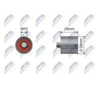 NTY RNK-AU-081 Rullo tenditore cinghia Poly-V