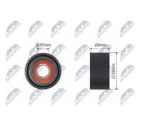 Rullo tenditore cinghia trapezoidale Plastica RNK-BM-006 NTY per BMW 3 Coupé 7 3