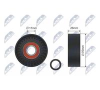 NTY RNK-BM-008 Rullo tenditore, Cinghia Poly-V per BMW