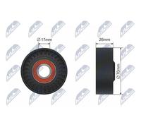 NTY RNK-BM-034 Galoppino/Guidacinghia, Cinghia trapezoidale per BMW