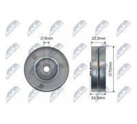 Rullo tenditore cinghia RNK-BM-039 NTY per BMW LAND ROVER OPEL ROVER