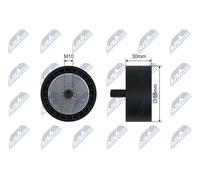 Rullo tenditore cinghia trapezoidale RNK-BM-064 NTY per BMW X5 7
