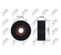Rullo tenditore cinghia trapezoidale RNK-CH-010A NTY per CHRYSLER DODGE JEEP