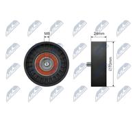 NTY RNK-CH-057 Rullo tenditore, Cinghia Poly-V per CHRYSLER,DODGE,JEEP,MITSUBISH