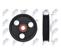 NTY RNK-CT-049 Rullo tenditore, Cinghia Poly-V per CITROËN,PEUGEOT