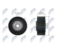 NTY Rullo tenditore cinghia Poly-V