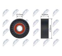 NTY Rullo tenditore, Cinghia Poly-V compatibile con BMW CITROËN/PEUGEOT MINI